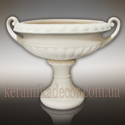 Керамическая античная чаша белая