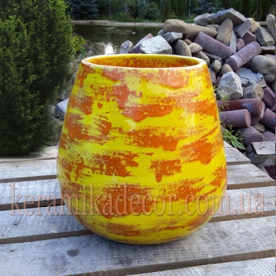 Керамическая глазурованная  ваза для цветов купить для интерьера, для дома, квартиры, дачи, офиса, ресторана  Киев Украина