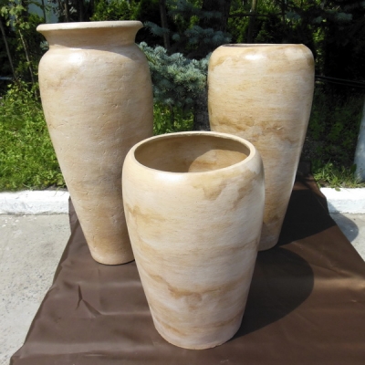 Керамический горшок-ваза для цветов и кустарников, для фасада интерьера  купить