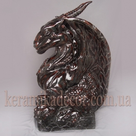 Керамическая статуя "Дракон" для фасада и ландшафтного дизайна купить