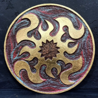 Декоративна тарілка "Небесний хрест" d30 розпис