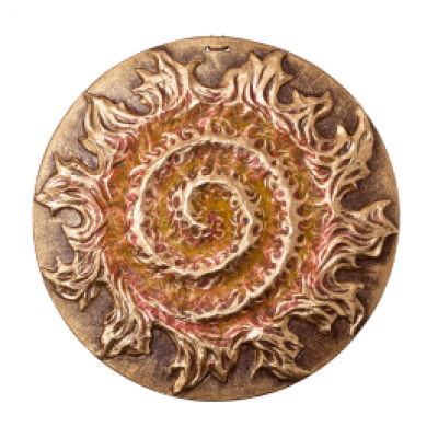 Диск "Спіраль" золото з елементами акрилу