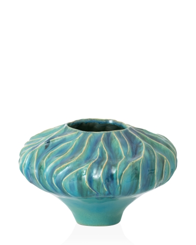 Керамічна ваза "Балі №2" глазур-рельєф