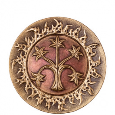 Декоративна тарілка "Богиня Жива" d30 золото