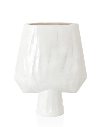 Керамічна ваза "Луна 4" глазур з декором