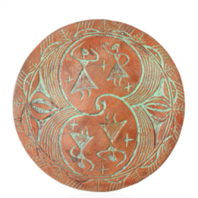 Декоративна тарілка "Танок Богинь" d30 акрил