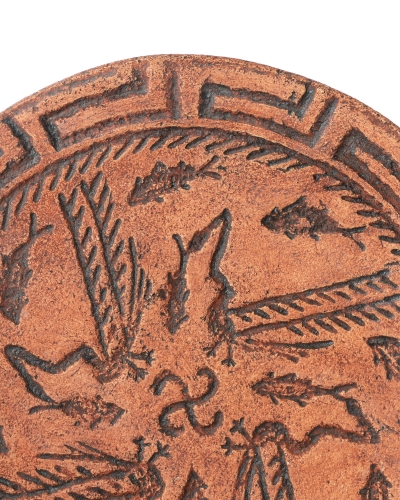 Декоративна тарілка "Дракони" d30 ангоб