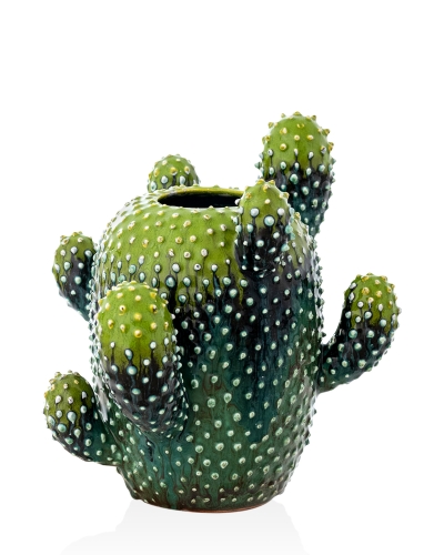 Керамічна ваза "Кактус" глазуроване покриття