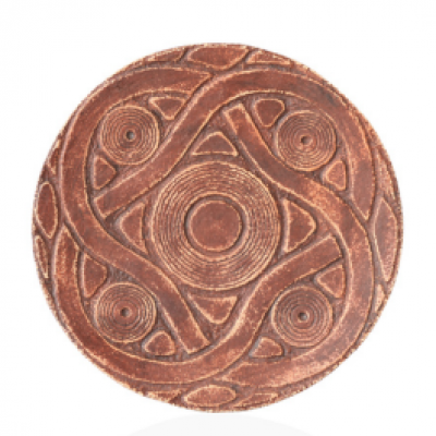 Декоративна тарілка "П'ятий елемент" d30 ангоб