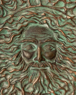 Керамічне панно "Cварог" d40 розпис