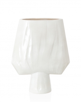 Керамічна ваза "Луна 4" глазур з декором