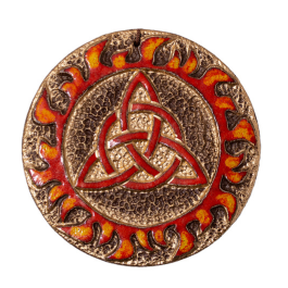 Плакетка "Триглав-Трилисник" глазур/золото