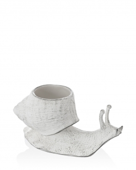 Керамічне кашпо "Равлик" акрилове пориття