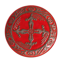 Декоративна тарілка "Сварга в танці" d30 глазур