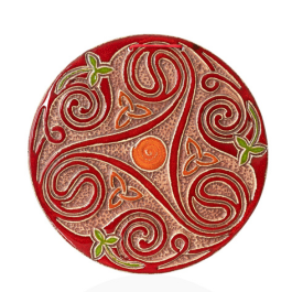 Декоративна тарілка-диск "Триглав" d24 глазур