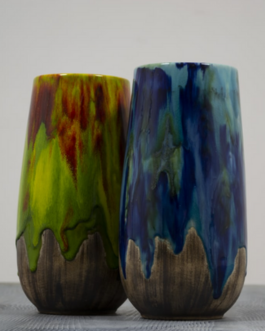 Керамічна ваза "Банан 1" глазуроване покриття