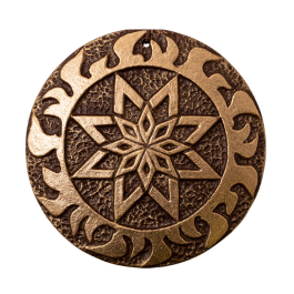 Плакетка "Алатир Гармонія" в золотому покритті