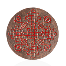Декоративна тарілка "Обережний хрест" d30 глазур