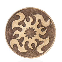 Декоративна тарілка "Небесний хрест" d30 золото